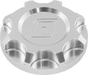 Ford Barra Billet Oil Cap Filler Plug BA BF FG Silver Falcon AF82-1012 - Aeroflow