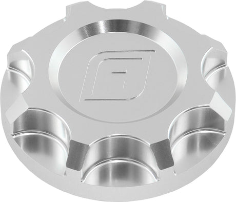 Ford Barra Billet Oil Cap Filler Plug BA BF FG Silver Falcon AF82-1012 - Aeroflow