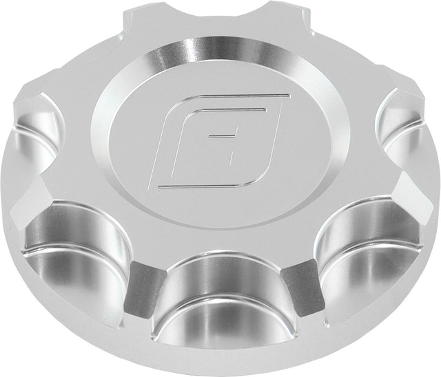 Ford Barra Billet Oil Cap Filler Plug BA BF FG Silver Falcon AF82-1012 - Aeroflow