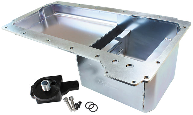 GM LS Fab Pan With Oil Filter Rear Sump Hq-Wb Style Pan AF82-2012 - Aeroflow