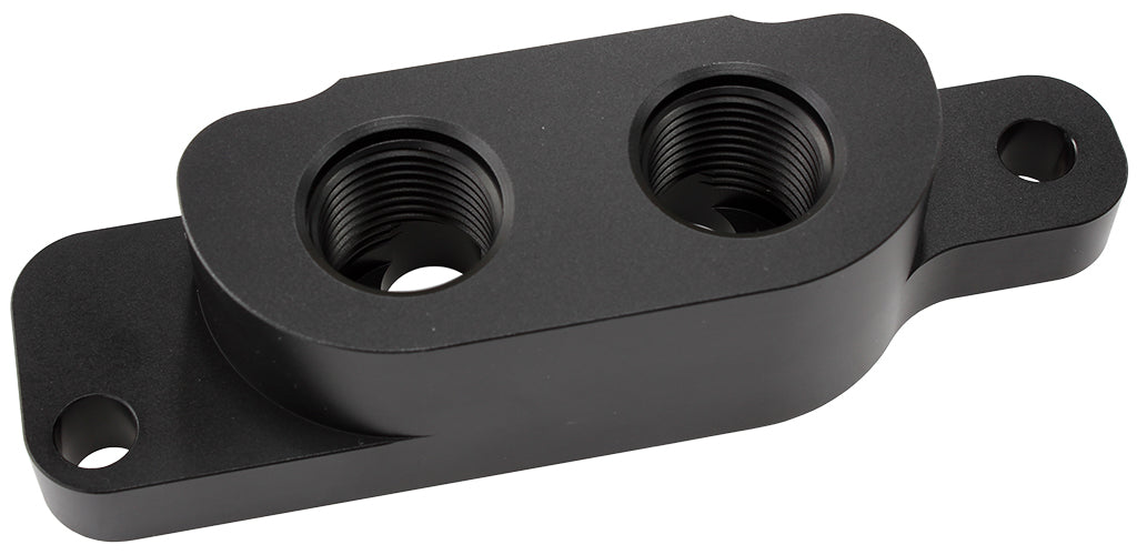 GM LS Oil Block Adapter Suits Front/Rear Sump Pan AF82-2013 - Aeroflow