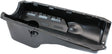 Steel Stock Oil Pan BBC Black Rh/Side Dipstick Rear Sump AF82-9294BLK - Aeroflow