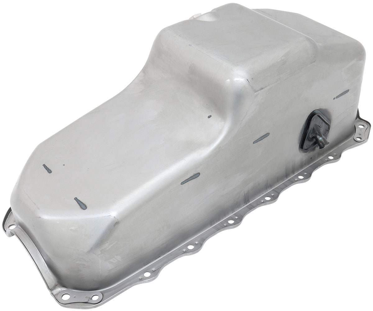 Stock 253 308 Holden Oil Pan Vb VT Commodore V8 Raw Steel AF82-9308 - Aeroflow