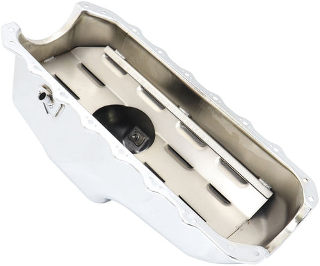 Stock 253 308 Holden Oil Pan Vb VT Commodore V8 Chrome AF82-9308C - Aeroflow