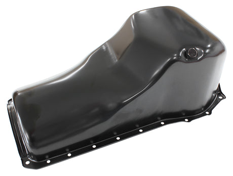 Stock Oil Pan Ford 351C Front Sump Black AF82-9310BLK - Aeroflow