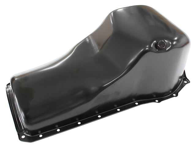 Stock Oil Pan Ford 351C Front Sump Black AF82-9310BLK - Aeroflow