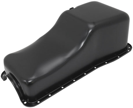 Stock Ford 429-460 V8 Oil Pan Black Steel Oil Pan Big Block AF82-9343BLK - Aeroflow