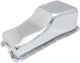 Stock Ford 429-460 V8 Oil Pan Chrome Steel Oil Pan Big Block AF82-9343C - Aeroflow