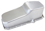 Stock Oil Pan SBC Late '86 On Rh/Side Dipstick Raw AF82-9414 - Aeroflow