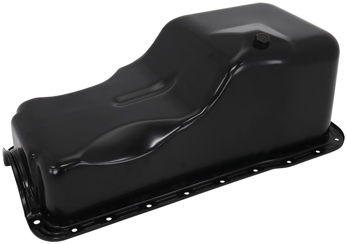 Stock Ford 351W V8 Oil Pan Black Oil Pan SBF 351W AF82-9532BLK - Aeroflow