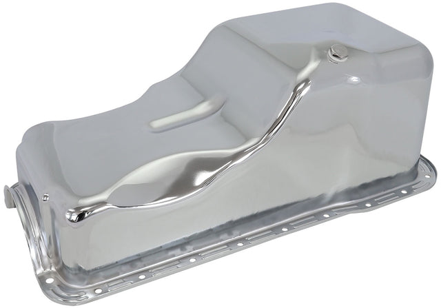 Stock Ford 351W V8 Oil Pan Chrome Oil Pan SBF 351W AF82-9532C - Aeroflow