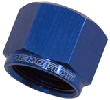 Flare Cap Female -8AN Blue -8AN Female Blank Off AF820-08 - Aeroflow