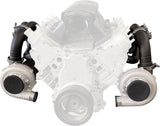 GM LS Twin Turbo Manifolds Long Runner Pair Forward V-Ban AF8200-2005 - Aeroflow