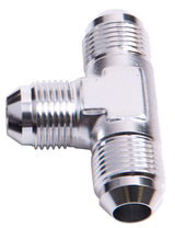 Male Flare Tee -6AN Silver All Sides Male AN AF824-06S - Aeroflow