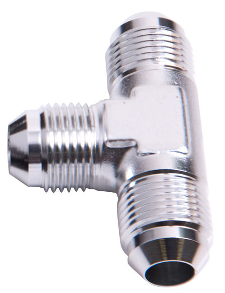 Male Flare Tee -12AN Silver All Sides Male AN AF824-12S - Aeroflow