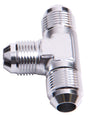 Male Flare Tee -12AN Silver All Sides Male AN AF824-12S - Aeroflow