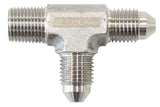 Tee -3AN With 1/8" NPT On Run S/S AN Tee With NPT On Run AF826-03SS - Aeroflow