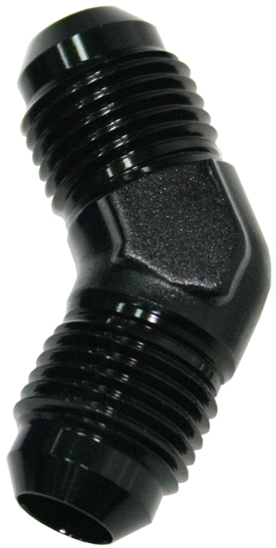 Male -4 45 Deg Union Black AF827-04BLK - Aeroflow