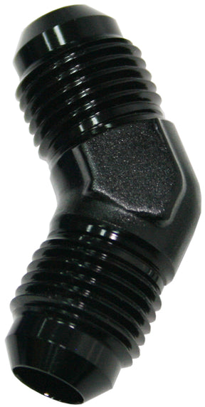 Male -6 45 Deg Union Black AF827-06BLK - Aeroflow