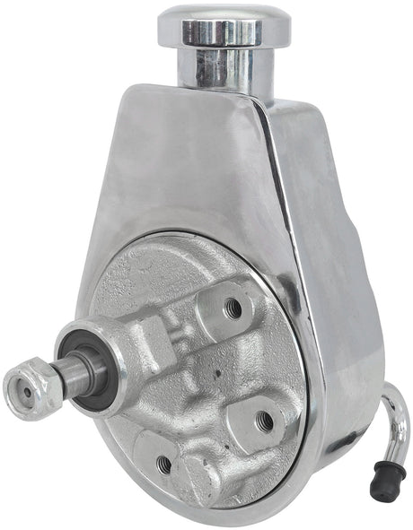 Power Steering Saginaw Pump Chrome Keyway Shaft No Pulley AF83-1000 - Aeroflow