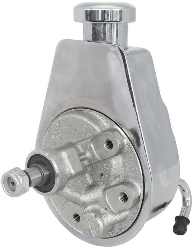 Power Steering Saginaw Pump Chrome Keyway Shaft No Pulley AF83-1000 - Aeroflow