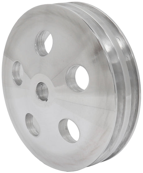 Power Steering Pulley Double Polished 5/8 Shaft GM Saginaw AF83-1004 - Aeroflow