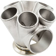 6 Into 1 Turbo Merge Collector V-Band GT30 50mm Wastegate Round AF8307-4000 - Aeroflow