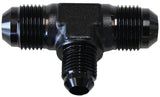 Male Flare Tee -8AN With -6AN On The Side Black AF831-06-08BLK - Aeroflow