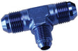 Male Flare Tee -10AN With -8AN On The Side Blue AF831-08-10 - Aeroflow