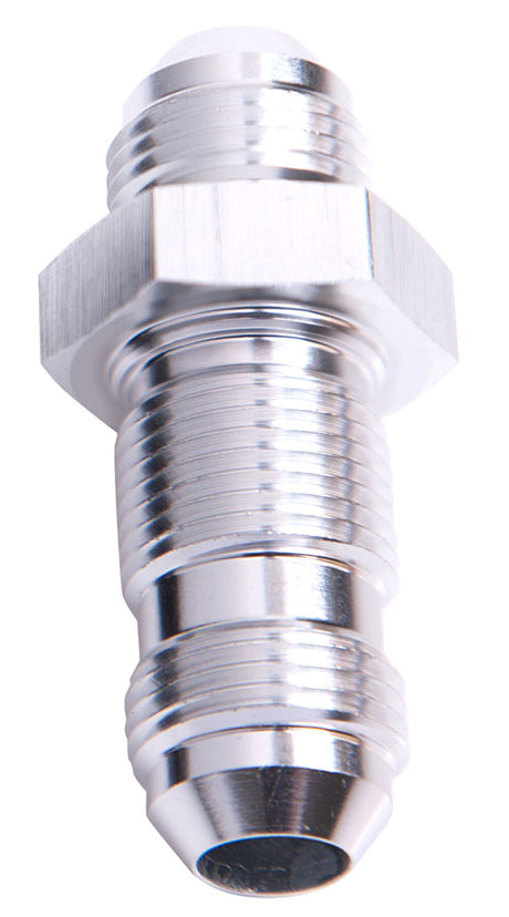 Straight Bulkhead -4AN Silver Bulkhead Nut Separate AF832-04S - Aeroflow