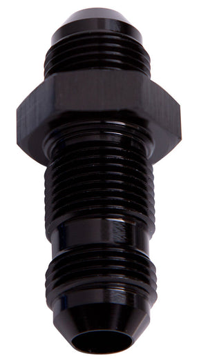 Straight Bulkhead -8AN Black Bulkhead Nut Separate AF832-08BLK - Aeroflow