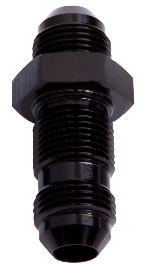 Straight Bulkhead -10AN Black Bulkhead Nut Separate AF832-10BLK - Aeroflow