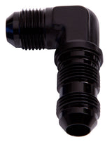 90 Deg Bulkhead -10AN Black Bulkhead Nut Separate AF833-10BLK - Aeroflow