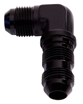 90 Deg Bulkhead -10AN Black Bulkhead Nut Separate AF833-10BLK - Aeroflow