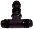Bulkhead Tee -8AN Black Bulkhead On Side AF834-08BLK - Aeroflow