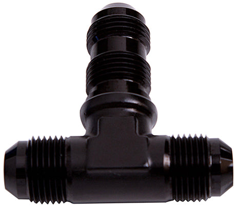 Bulkhead Tee -10AN Black Bulkhead On Side AF834-10BLK - Aeroflow