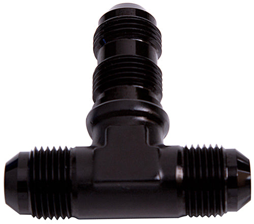 Bulkhead Tee -10AN Black Bulkhead On Side AF834-10BLK - Aeroflow