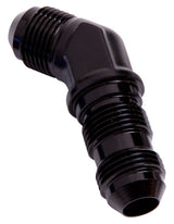 45 Deg Bulkhead -10AN Black Bulkhead Separate AF837-10BLK - Aeroflow