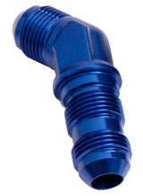 45 Deg Bulkhead -12AN Blue Bulkhead Separate AF837-12 - Aeroflow