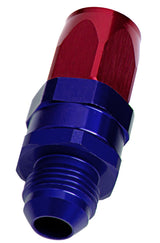 Male -6AN To -6AN Hose End Blue Straight Male ORB AF840-06 - Aeroflow