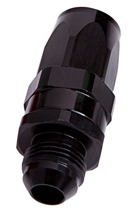 Male -6AN To -6AN Hose End Black Straight Male ORB AF840-06BLK - Aeroflow