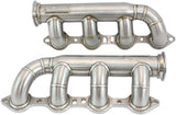GM LS Twin S/S Turbo Manifoldspair Forward Facing V-Band AF8400-2000 - Aeroflow