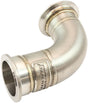 GM LS Twin Turbo Long S/S Turn Up Adapter Single V-Band Manifold AF8400-2012 - Aeroflow
