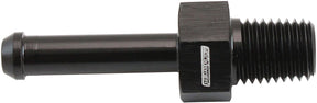 Male 1/16" NPT To 3/16" Barb Black Straight Male To Male AF841-03-01BLK - Aeroflow