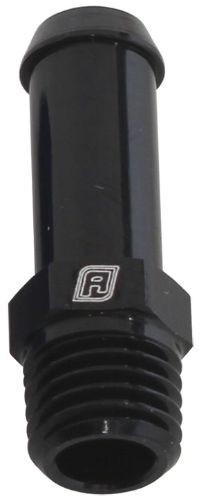 Male 1/16" NPT To 1/4" Barb Black Straight Male To Male AF841-04-01BLK - Aeroflow