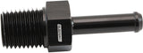 Male 1/4" NPT To 1/4" Barb Black Straight Male To Male AF841-04-04BLK - Aeroflow