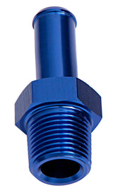 Male 1/8" NPT To 1/4" Barb Blue Straight Male To Male AF841-04 - Aeroflow