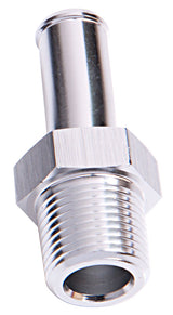Male 1/8" NPT To 1/4" Barb Silver Straight Male To Male AF841-04S - Aeroflow