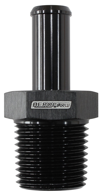 Male 3/8" NPT To -6 100 / 450 Series Braided Hose AN Size AF841-06-06ANBLK - Aeroflow