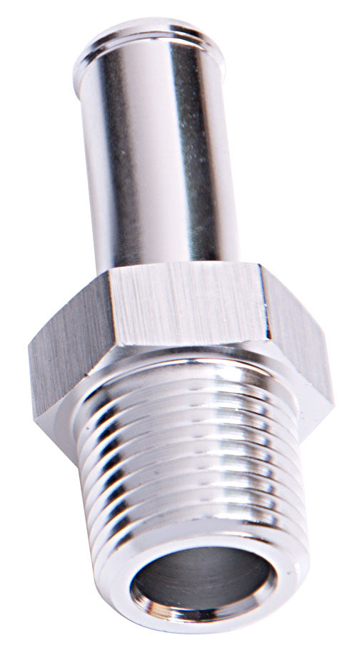 Male 3/8" NPT To 5/8" Barb Silver Male To Male AF841-06-10S - Aeroflow